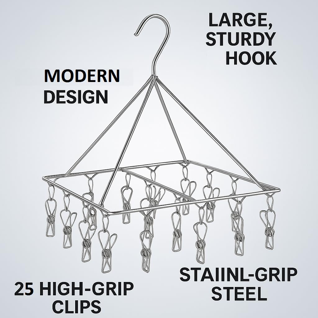 Stainless Steel Multi-Clip Drying Rack