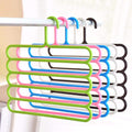 5-Layer Space-Saving Trouser Hanger Pack of 5