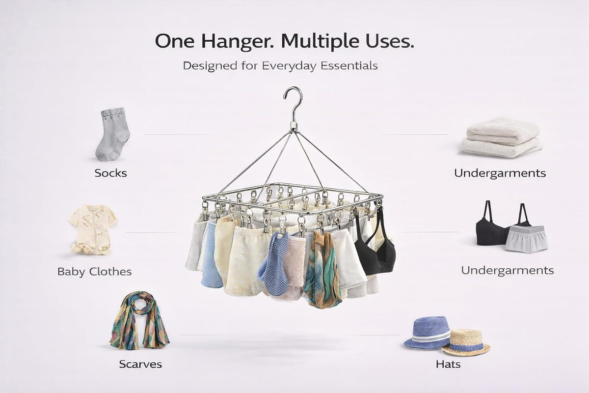 Stainless Steel Multi-Clip Drying Rack