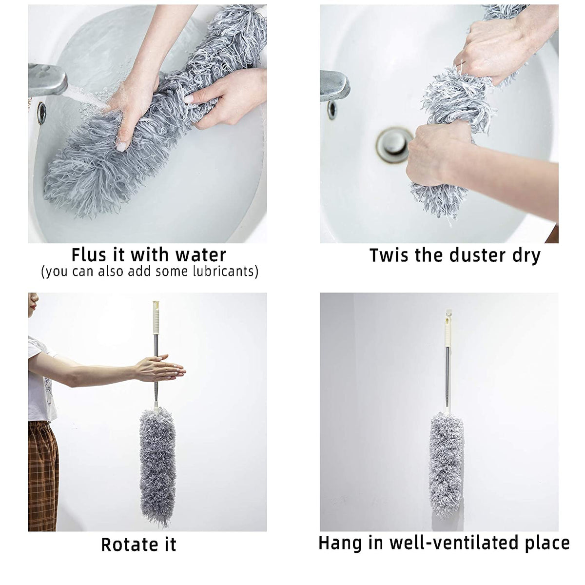 Extendable 100-Inch Microfiber Ceiling Duster