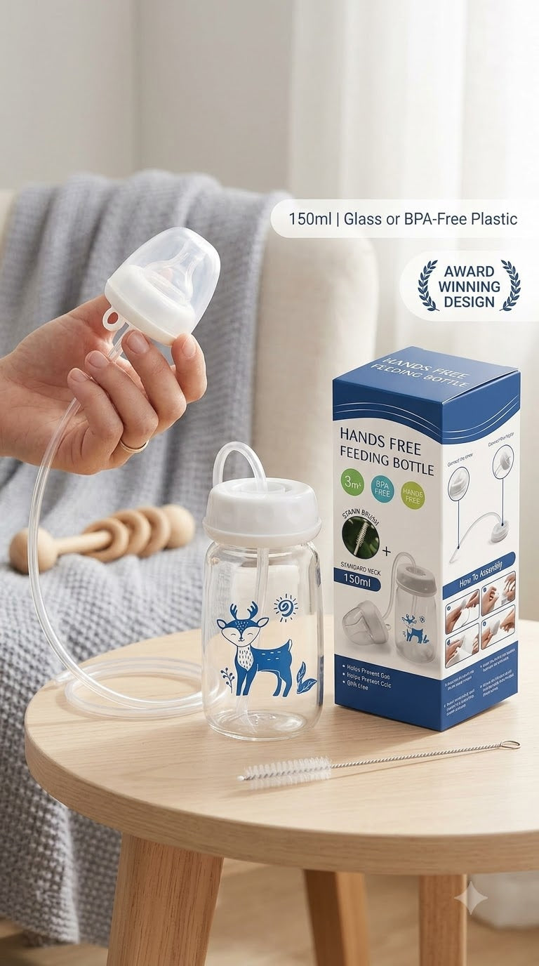 Nexhomes GlideSip 360° Anti-Colic Feeding Bottle