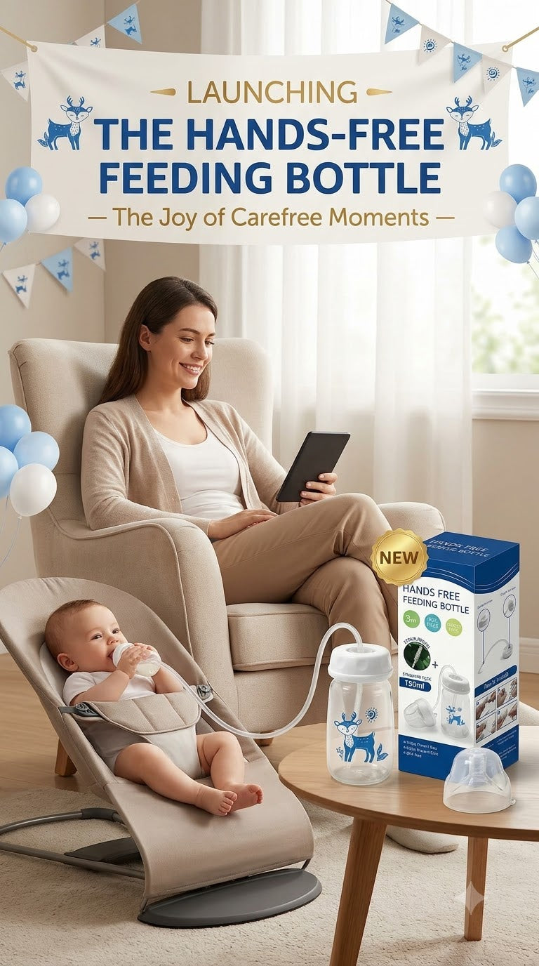 Nexhomes GlideSip 360° Anti-Colic Feeding Bottle
